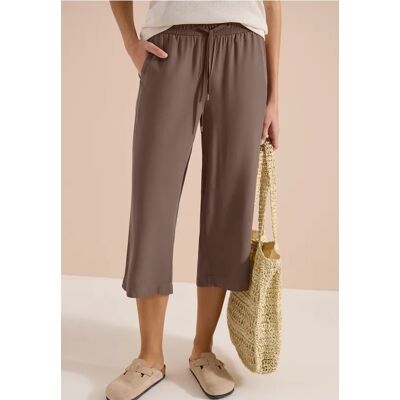 cecil 3/4 Wide Leg Hose im Loose Fit - Beige - Damen - Size: XS XL XXL M L S XXXL cecil 3/4 Wide Leg Hose im Loose Fit - Beige - Damen - Size: XS XL XXL M L S XXXL