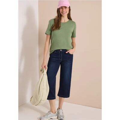 cecil 3/4 Wide Leg Jeans im Loose Fit - Blau - Damen - Size: 31 30 32 27 28 36 29 33 25 26 34 38 cecil 3/4 Wide Leg Jeans im Loose Fit - Blau - Damen - Size: 31 30 32 27 28 36 29 33 25 26 34 38