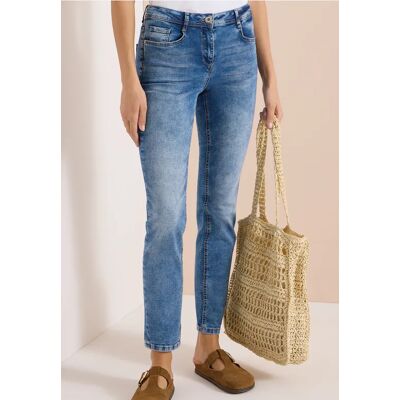 cecil High Waist Slim Leg Jeans im Slim Fit - Blau - Damen - Size: 30 33 34 29 30 32 27 25 27 30 36 29 33 36 38 34 29 27 25 32 27 25 31 38 28 26 36 34 32 28 38 25 26 28 38 32 31 36 26 31 34 33 31 33 29 28 30 cecil High Waist Slim Leg Jeans im Slim Fit - Blau - Damen - Size: 30 33 34 29 30 32 27 25 27 30 36 29 33 36 38 34 29 27 25 32 27 25 31 38 28 26 36 34 32 28 38 25 26 28 38 32 31 36 26 31 34 33 31 33 29 28 30