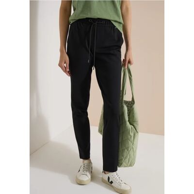 cecil Mid Waist Slim Leg Hose im Casual Fit - Schwarz - Damen - Size: L S XXL XL XS M cecil Mid Waist Slim Leg Hose im Casual Fit - Schwarz - Damen - Size: L S XXL XL XS M