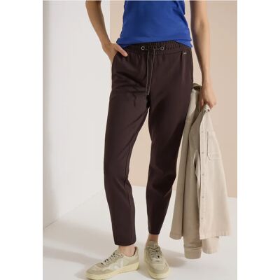 cecil Mid Waist Slim Leg Hose im Casual Fit - Braun - Damen - Size: M XS XL XXL S L cecil Mid Waist Slim Leg Hose im Casual Fit - Braun - Damen - Size: M XS XL XXL S L