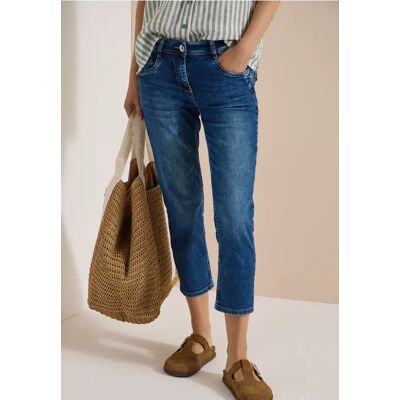 cecil 3/4 Slim Leg Jeans im Casual Fit - Blau - Damen - Size: 27 29 30 31 38 26 32 28 34 25 36 33 cecil 3/4 Slim Leg Jeans im Casual Fit - Blau - Damen - Size: 27 29 30 31 38 26 32 28 34 25 36 33