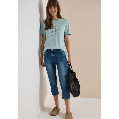 cecil 3/4 Slim Leg Jeans im Slim Fit - Blau - Damen - Size: 26 28 33 38 36 31 29 32 30 25 34 27 cecil 3/4 Slim Leg Jeans im Slim Fit - Blau - Damen - Size: 26 28 33 38 36 31 29 32 30 25 34 27