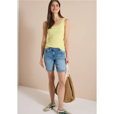cecil High Waist Slim Leg Shorts im Slim Fit - Blau - Damen - Size: 33 25 32 31 27 36 29 28 38 34 30 cecil High Waist Slim Leg Shorts im Slim Fit - Blau - Damen - Size: 33 25 32 31 27 36 29 28 38 34 30