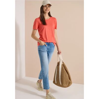 cecil Mid Waist Straight Leg Jeans im Casual Fit - Blau - Damen - Size: 29 36 38 32 33 34 30 26 27 25 28 31 cecil Mid Waist Straight Leg Jeans im Casual Fit - Blau - Damen - Size: 29 36 38 32 33 34 30 26 27 25 28 31