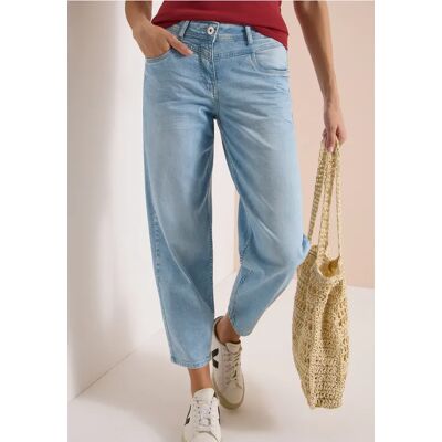cecil High Waist Barrel Leg Jeans im Loose Fit - Damen - Size: 31 28 32 30 26 33 29 34 25 27 36 cecil High Waist Barrel Leg Jeans im Loose Fit - Damen - Size: 31 28 32 30 26 33 29 34 25 27 36