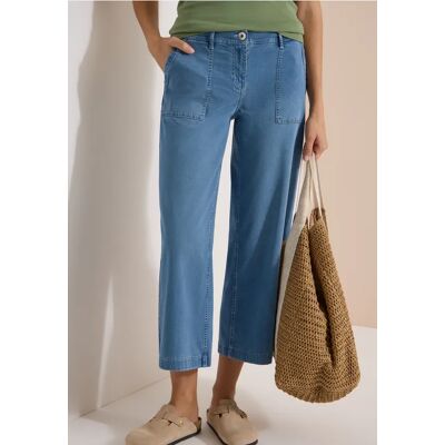 cecil High Waist Wide Leg Jeans im Loose Fit - Blau - Damen - Size: 28 33 29 36 30 31 34 32 cecil High Waist Wide Leg Jeans im Loose Fit - Blau - Damen - Size: 28 33 29 36 30 31 34 32