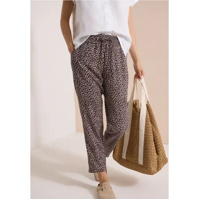 cecil Mid Waist Slim Leg Hose im Loose Fit - Braun - Damen - Size: XL L XXL XS M cecil Mid Waist Slim Leg Hose im Loose Fit - Braun - Damen - Size: XL L XXL XS M