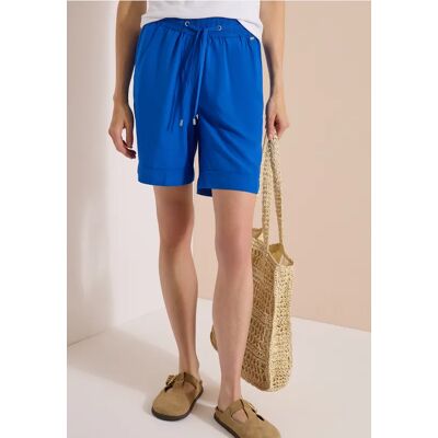 cecil High Waist Wide Leg Shorts im Loose Fit - Blau - Damen - Size: M XXL XL S L 3XL XS cecil High Waist Wide Leg Shorts im Loose Fit - Blau - Damen - Size: M XXL XL S L 3XL XS