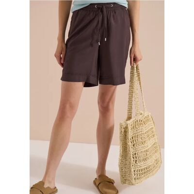cecil High Waist Wide Leg Shorts im Loose Fit - Braun - Damen - Size: XXL M XL S 3XL L cecil High Waist Wide Leg Shorts im Loose Fit - Braun - Damen - Size: XXL M XL S 3XL L