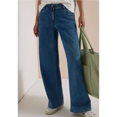 cecil High Waist Flared Leg Jeans im Loose Fit - Blau - Damen - Size: 26 34 28 33 32 26 36 32 31 29 27 31 33 25 30 28 34 29 30 36 27 25 cecil High Waist Flared Leg Jeans im Loose Fit - Blau - Damen - Size: 26 34 28 33 32 26 36 32 31 29 27 31 33 25 30 28 34 29 30 36 27 25