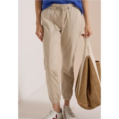 cecil Mid Waist Slim Leg Hose im Loose Fit - Beige - Damen - Size: XL XXL M XS S L cecil Mid Waist Slim Leg Hose im Loose Fit - Beige - Damen - Size: XL XXL M XS S L