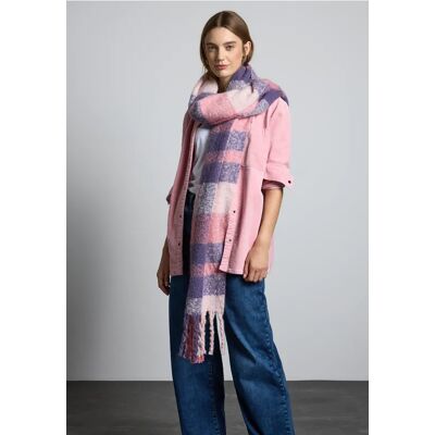 Street One Karierter Schal - Rosa - Damen Street One Karierter Schal - Rosa - Damen