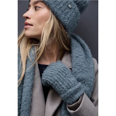 Street One Bouclé Fäustlinge - Blau - Damen Street One Bouclé Fäustlinge - Blau - Damen