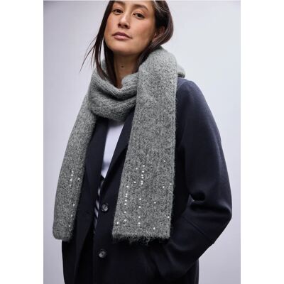 Street One Schal mit Pailletten - Grau - Damen Street One Schal mit Pailletten - Grau - Damen