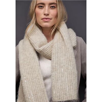 Street One Schal mit Pailletten - Beige - Damen Street One Schal mit Pailletten - Beige - Damen