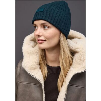 Street One Rippstrick Beanie - Türkis - Damen Street One Rippstrick Beanie - Türkis - Damen