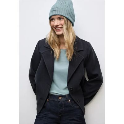 Street One Rippstrick Beanie - Blau - Damen Street One Rippstrick Beanie - Blau - Damen