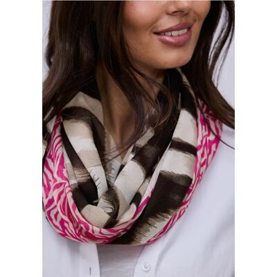 Street One Loop-Schal aus Modal mit Mustermix - Pink - Damen Street One Loop-Schal aus Modal mit Mustermix - Pink - Damen