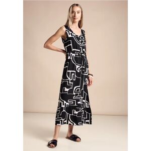 Street One Maxikleid mit Print - Schwarz - Damen Street One Maxikleid mit Print - Schwarz - Damen