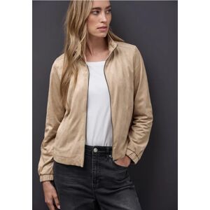 Street One Kurze Velours Jacke - Beige - Damen Street One Kurze Velours Jacke - Beige - Damen