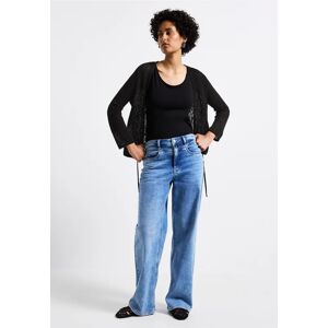 Street One Offene Ajour-Look Jacke - Schwarz - Damen Street One Offene Ajour-Look Jacke - Schwarz - Damen