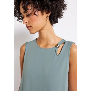 Street One Top mit Cut-Out und Detail - Blau - Damen Street One Top mit Cut-Out und Detail - Blau - Damen