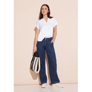 Street One Blusenshirt in Unifarbe - Weiß - Damen Street One Blusenshirt in Unifarbe - Weiß - Damen