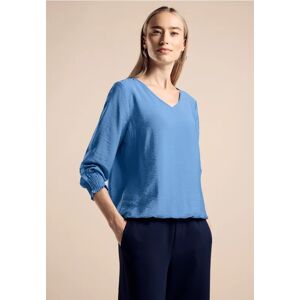 Street One Bluse mit Smock-Detail - Blau - Damen Street One Bluse mit Smock-Detail - Blau - Damen