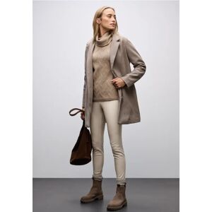 Street One Leder Look Leggings - Beige - Damen Street One Leder Look Leggings - Beige - Damen