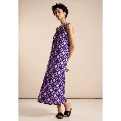 Street One Maxikleid mit Print - Lila - Damen Street One Maxikleid mit Print - Lila - Damen