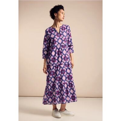 Street One Tunika Kleid mit Print - Lila - Damen Street One Tunika Kleid mit Print - Lila - Damen