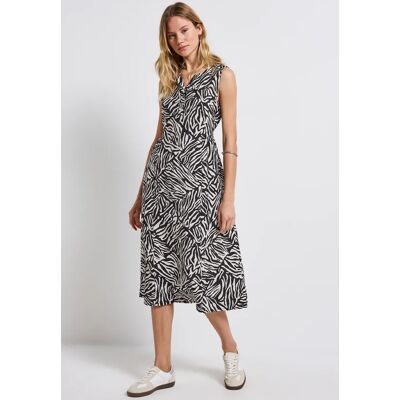 Street One Gemustertes Midi-Kleid - Blau - Damen Street One Gemustertes Midi-Kleid - Blau - Damen
