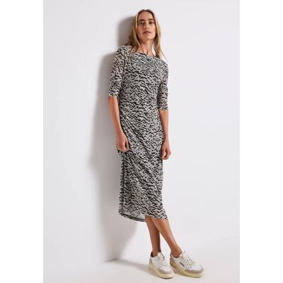 Street One Gemustertes Mesh-Kleid - Beige - Damen Street One Gemustertes Mesh-Kleid - Beige - Damen