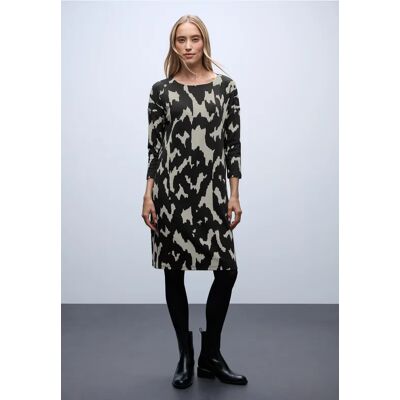 Street One Jacquard-Kleid mit Knöpfen - Schwarz - Damen Street One Jacquard-Kleid mit Knöpfen - Schwarz - Damen