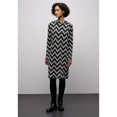 Street One Gemustertes T-Shirtkleid - Schwarz - Damen Street One Gemustertes T-Shirtkleid - Schwarz - Damen