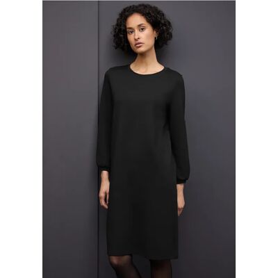 Street One Jersey-Kleid in Unifarbe - Schwarz - Damen Street One Jersey-Kleid in Unifarbe - Schwarz - Damen
