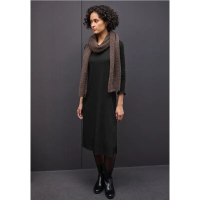 Street One Midi-Kleid in Rippstruktur - Schwarz - Damen Street One Midi-Kleid in Rippstruktur - Schwarz - Damen