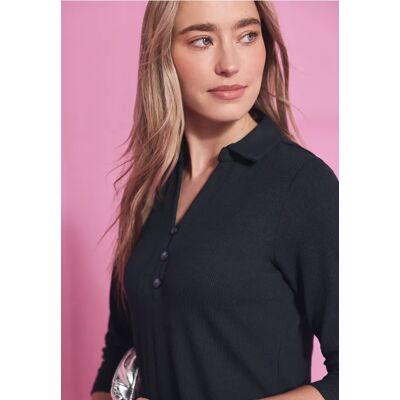 Street One Kleid in Unifarbe - Blau - Damen Street One Kleid in Unifarbe - Blau - Damen
