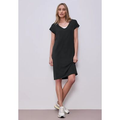 Street One Knielanges Kleid aus Jersey - Grün - Damen Street One Knielanges Kleid aus Jersey - Grün - Damen