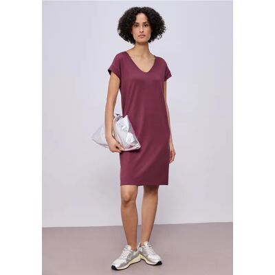 Street One Knielanges Kleid aus Jersey - Rosa - Damen Street One Knielanges Kleid aus Jersey - Rosa - Damen