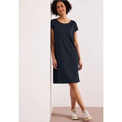 Street One Knielanges Kleid aus Jersey - Blau - Damen Street One Knielanges Kleid aus Jersey - Blau - Damen