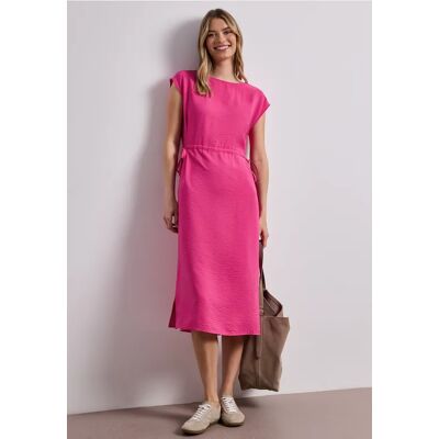 Street One Midikleid mit U-Boot-Ausschnitt - Pink - Damen Street One Midikleid mit U-Boot-Ausschnitt - Pink - Damen