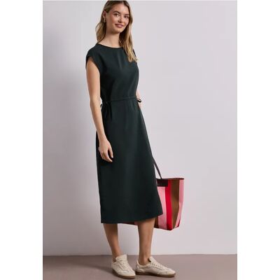 Street One Midikleid mit U-Boot-Ausschnitt - Grün - Damen Street One Midikleid mit U-Boot-Ausschnitt - Grün - Damen