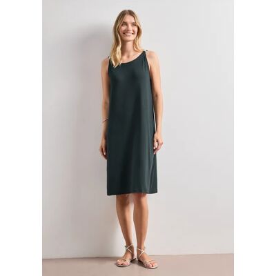Street One Knielanges Kleid mit Schnallendetail - Grün - Damen Street One Knielanges Kleid mit Schnallendetail - Grün - Damen