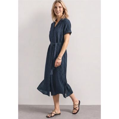Street One Midikleid mit Bowling-Kragen - Blau - Damen Street One Midikleid mit Bowling-Kragen - Blau - Damen