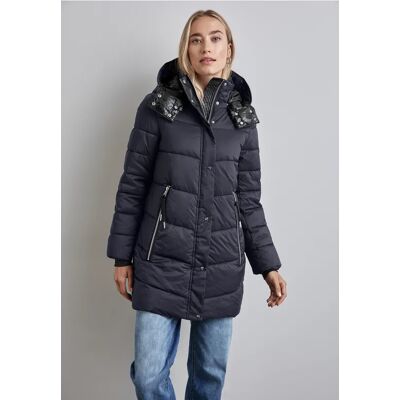 Street One Jacke mit abnehmbarer Kapuze - Blau - Damen Street One Jacke mit abnehmbarer Kapuze - Blau - Damen