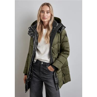 Street One Jacke mit abnehmbarer Kapuze - Grün - Damen Street One Jacke mit abnehmbarer Kapuze - Grün - Damen