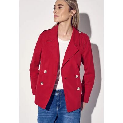 Street One Doppelreihiger Trenchcoat - Rot - Damen Street One Doppelreihiger Trenchcoat - Rot - Damen