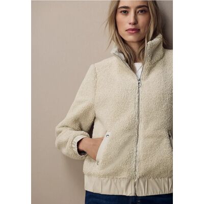 Street One Kurze Teddy Jacke - Beige - Damen Street One Kurze Teddy Jacke - Beige - Damen